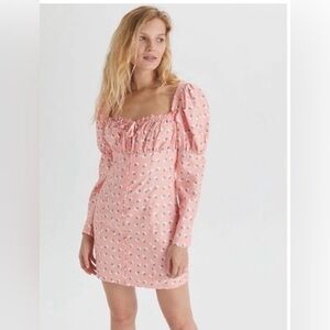 Urban Outfitters Eggie Women's Zen Button Front Mini Dress Orange S, $89